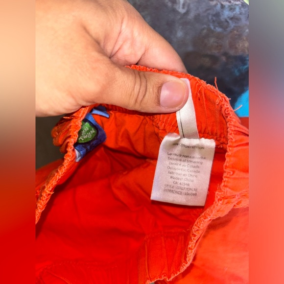 Gagou Tagou | orange cotton shorts | size 2T - Picture 4 of 5